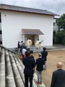 饒津（ニギツ）神社の収蔵庫の完成祭事が行われました。 イメージ