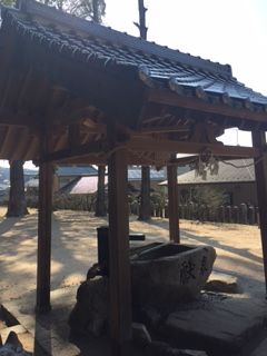 田中山神社　手水舎　新築