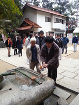 広島　工務店　橋本建設　田中山神社にて