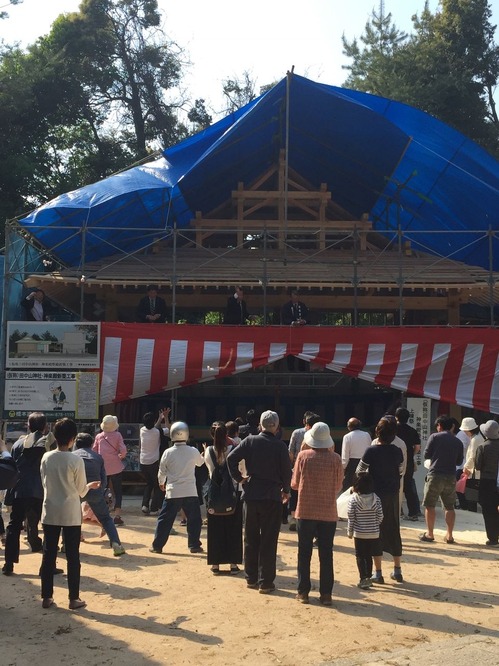 餅まき　田中山神社