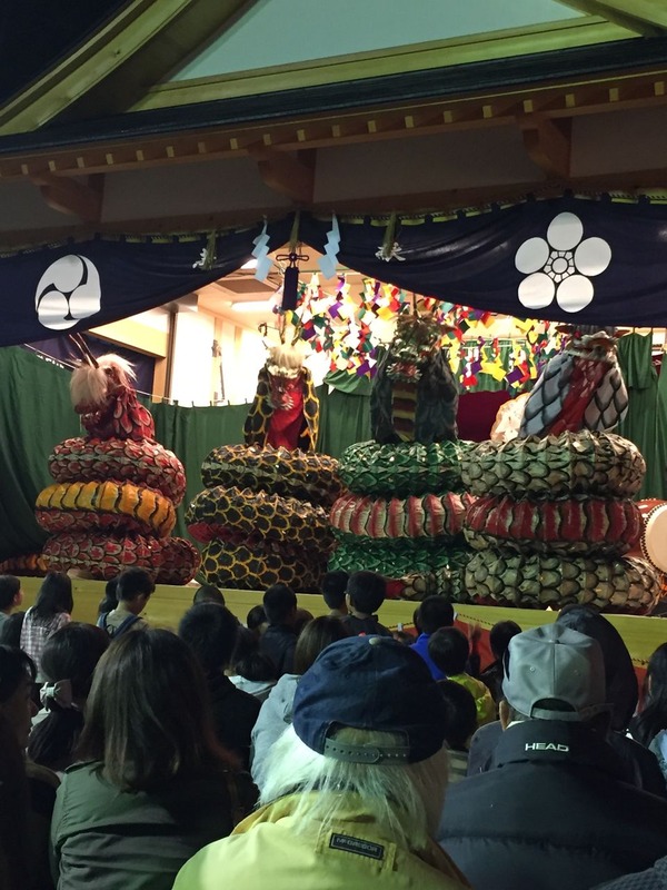 田中山神社　神楽殿　こけら落とし　奉納神楽