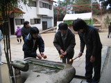 橋本建設09年　田中山神社　お清め