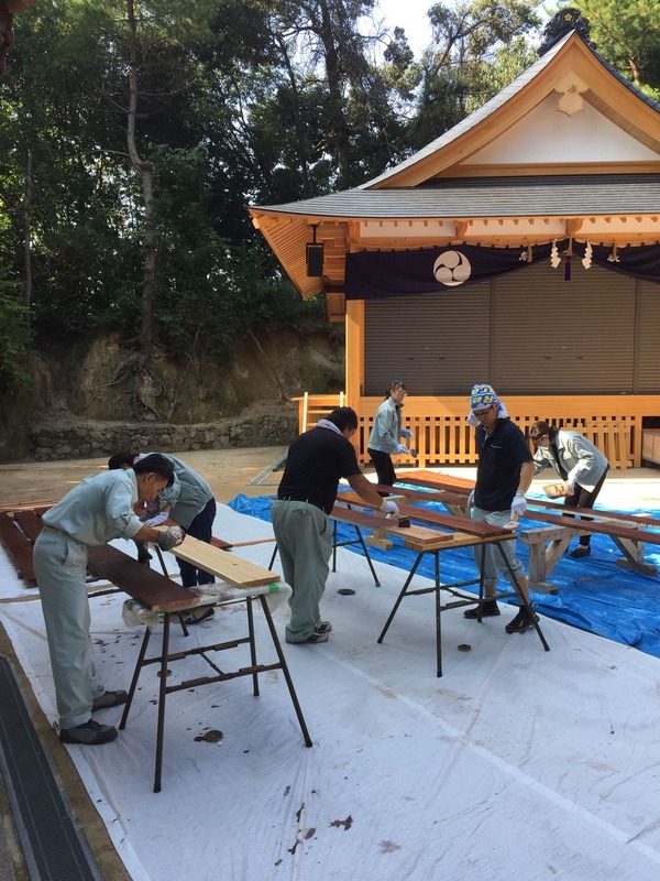 橋本建設　社員で塗装　工務店　広島