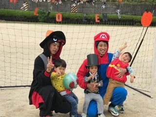 サッカー　ハロウィン仮装練習