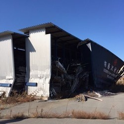 富岡町　津波災害後